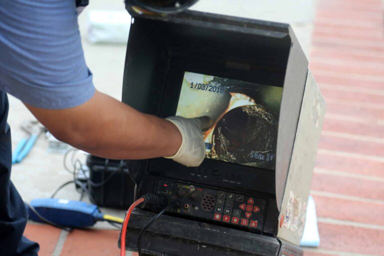 Calfo uses snake camera to check sewer drain in pittsburgh pa